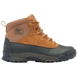 Sorel - Bottes d'hiver imperméables et isolantes - Buxton Lite Lace Plus WP Elk Black pour Homme en Cuir - Taille 44,5 - Marron