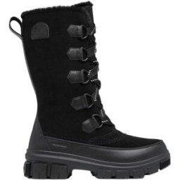 Sorel - Bottes hautes d'hiver imperméables et isolantes - Torino V Tall WP W Black Natural pour Femme en Cuir - Taille 38 - Noir
