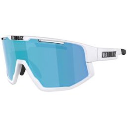 Bliz - Lunettes de soleil de cyclisme - Fusion Small Matt White Brown w Blue Multi - Blanc