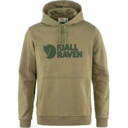 Fjall Raven - Sweat à capuche en coton - Fjällräven Logo Hoodie M Light Olive en Coton - Taille M - Vert