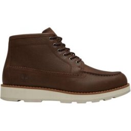 Timberland - Mocassins montants en cuir - Britton Mills Mid Lace Up Chukka Boot Dark Brown Full Grain en Cuir - Taille 9,5 US - Marron
