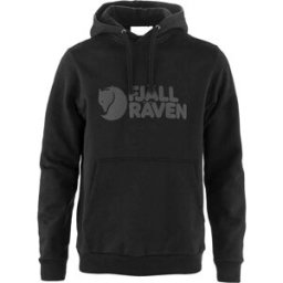 Fjall Raven - Sweat à capuche en coton - Fjällräven Logo Hoodie M Black en Coton - Taille M - Noir