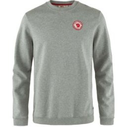 Fjall Raven - Sweat en coton organique - 1960 Logo Badge Sweater M Grey Melange en Coton - Taille M - Gris