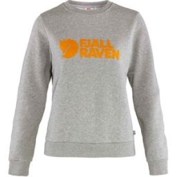 Fjall Raven - Sweat en coton biologique - Fjällräven Logo Sweater W Grey Melange en Coton - Taille M - Gris
