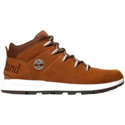 Timberland - Sneakers en cuir - Sprint Trekker Mid Lace Up Sneaker Saddle en Cuir - Taille 11 US - Marron