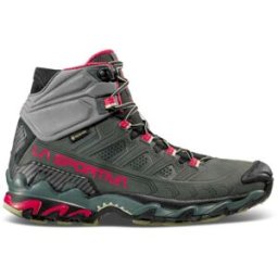 La Sportiva - Chaussures de randonnée en GORE-TEX® - Ultra Raptor II Mid Leather GTX W Charcoal/Cerise en Cuir - Taille 39 - Gris