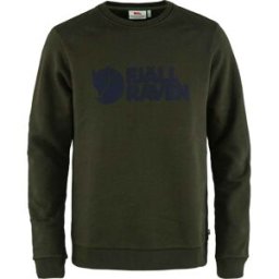 Fjall Raven - Sweat en coton biologique - Fjällräven Logo Sweater M Deep Forest en Coton - Taille S - Vert