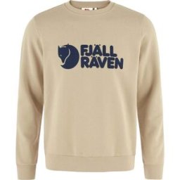 Fjall Raven - Sweat en coton biologique - Fjällräven Logo Sweater M Fossil en Coton - Taille S - Beige