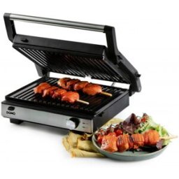 DOMO-ELEKTRO DOMO gril de contact électrique multifonction et gaufrier 2-en-1, Puissance 1 660 W, DO928