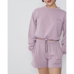 BDG by Urban Outfitters - Sweat bubble hem rose clair L