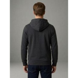 MCS - Sweat zippé épais à capuche en coton Georges gris anthracite XL