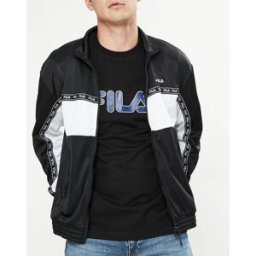 Fila - Sweat zippé Hachiro noir/blanc L