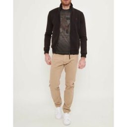 MCS - Sweat zippé uni noir S