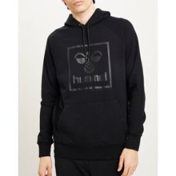 Hummel - Sweat à capuche en Coton mélangé logo noir M