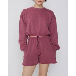 BDG by Urban Outfitters - Sweat bubble hem framboise S