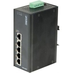 Planet sw indust 5P 10/100 dont 4 Injecteurs PoE 15W -45/75°