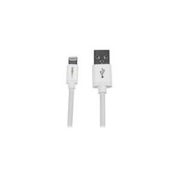 StarTech.com Cable Apple® Lightning vers USB pour iPhone, iPod, iPad 2 m Blanc - Cable iPhone 5 - Chargeur Synchronisation Lightning - 2m - cable Lightning - Lightning / USB - 2 m
