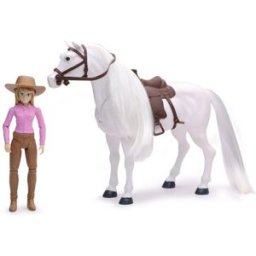 La Grande Récré Coffret Valley Ranch avec 1 Cheval Sonore et 1 Figurine