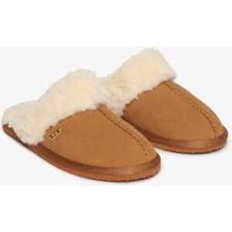 Superdry Femme Suède Badge Logo Mule, Brun, Pointure: 3-4