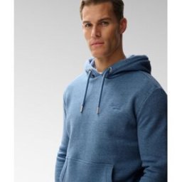 Superdry Homme Sweat à Capuche Logo Vintage Brodé Light Blue Taille: XL