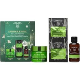 Apivita Bee GEL-CRÈME Éclatante ANTI-SIGNES De L’ÂGE Et ANTI-FATIGUE Peaux Sèches Ensemble De 2 Pièces
