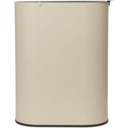 Ferm Living - Poubelle salle de bain Enkel - Beige - Acier carbone
