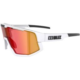 Bliz - Lunettes de soleil de sport - Fusion Matt White Smoke W Red Multi - Blanc