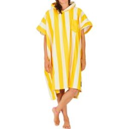 After Essentials - Poncho de bain - Swim Club Stripes Yellow
