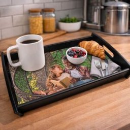 Ocadeau Plateau repas noir photo