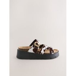 Next Sandales à boucle et bride en cuir animal EU 41 (UK 7)