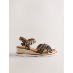 Next Forever Comfort Compensées croisées en Faux suède animal EU 40 (UK 6.5 W)