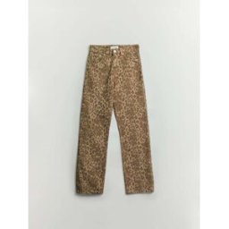 BHOEM Jean droit imprimé animal FR 36 (EU 34)