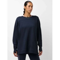 Sweaty Betty Sweaty Betty Après-cours à empiècement Sweat-shirt long bleu XS (FR 34-36)