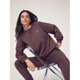 osia Sweat-shirt oversize à col rond OSIA Brun M (FR 42-44)