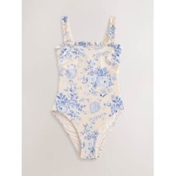 Cath Kidston Maillot de bain Cath Kidston à bretelles volantées crème FR 40 (EU 38)