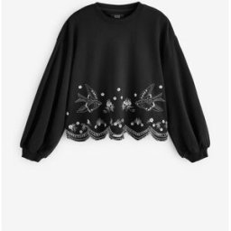 Rockett St George Sweat brodé Rockett St George Swallow Noir XL (FR 50-52)