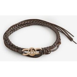B by Ted Baker B by Ted Baker Ceinture noire en cuir tressé Brun L (FR 46-48)