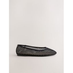 next Ballerines Chaussures plates en maille à bout rond Forever Comfort Noir EU 41 (UK 7)