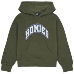 Hundred Pieces - Sweat capuche en coton Square vert kaki 2/3A-2
