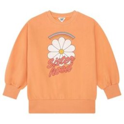 Hundred Pieces - Sweat col rond en coton Ronnie abricot 6 A