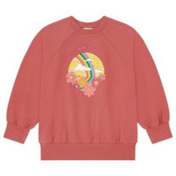 Hundred Pieces - Sweat col rond en coton Cutty tangerine 2/3A