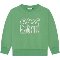 Hundred Pieces - Sweat col rond en coton Today vert 16 A