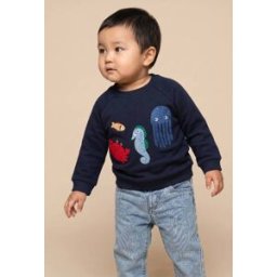BOUT'CHOU Sweat imprimé en coton BIO GOTS 36 mois
