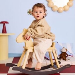 Kid's Concept Cheval à bascule en bois Miel