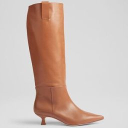 L.K. Bennett - Bottes en Cuir Eden cognac - Talon 4,5 cm 36