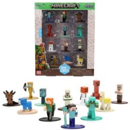 12 Figurines Minecraft 4 cm Nano Metalfigs Jada