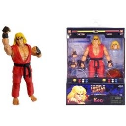JADA Figurine Articulée Ken Avec Accessoires 15cm Street Fighters