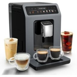 Expresso Broyeur À Grains Krups Evidence Hot & Cold Ea898gf0 18 Recettes 15 Bar Gris Anthracite