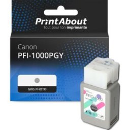 PrintAbout Cartouche compatible Canon PFI-1000PGY - Gris photo Gris photo