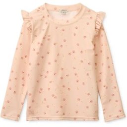 Liewood T-shirt de Bain Anti-UV Tenley Papillons Fibres Recyclées Rose 12 mois